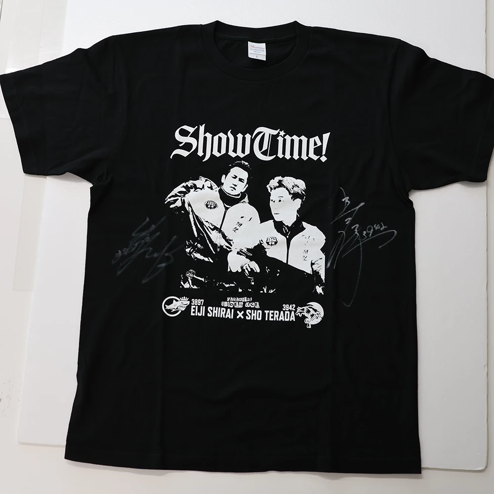 白井英治選手＆寺田祥選手 サイン入り特注Tシャツ