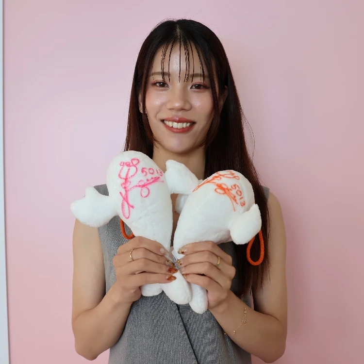 5013 山下夏鈴 選手 サイン色紙＆サイン入りすなっちぬいぐるみ